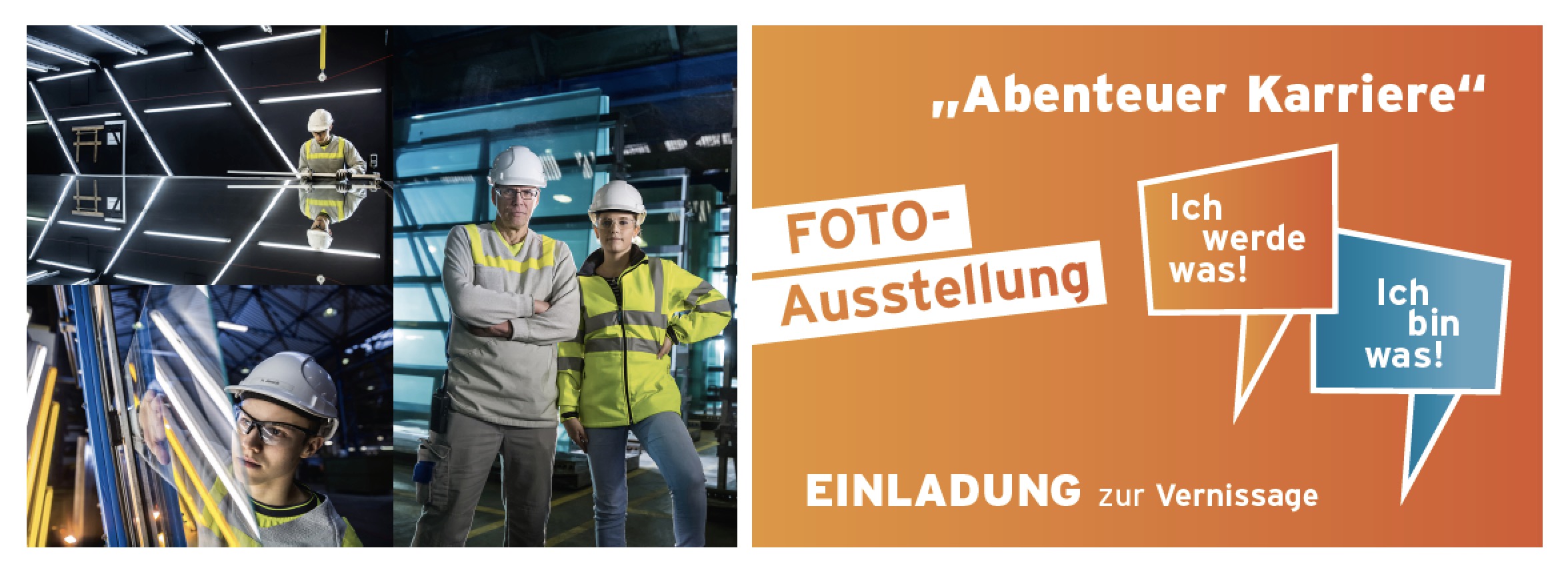 Einladung Ausstellung Industriefotografie Ahrens+Steinbach